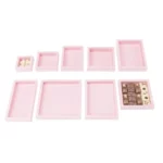 Boite à fenêtre rose pour chocolat