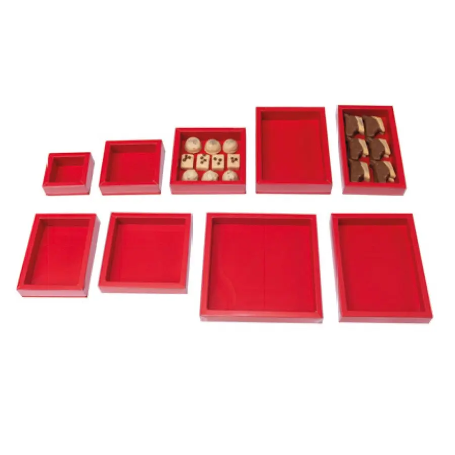 Boite à fenêtre rouge pour chocolat