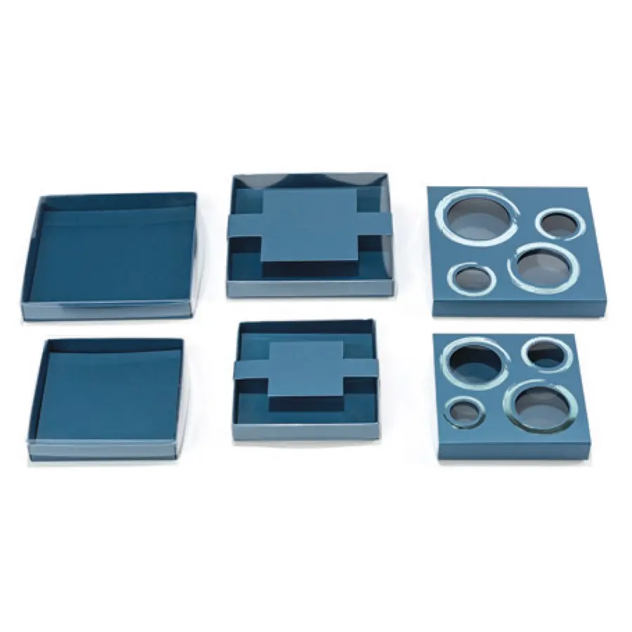 Boite bleue myrtille pour chocolat