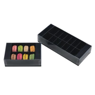 Boite pour macarons noir