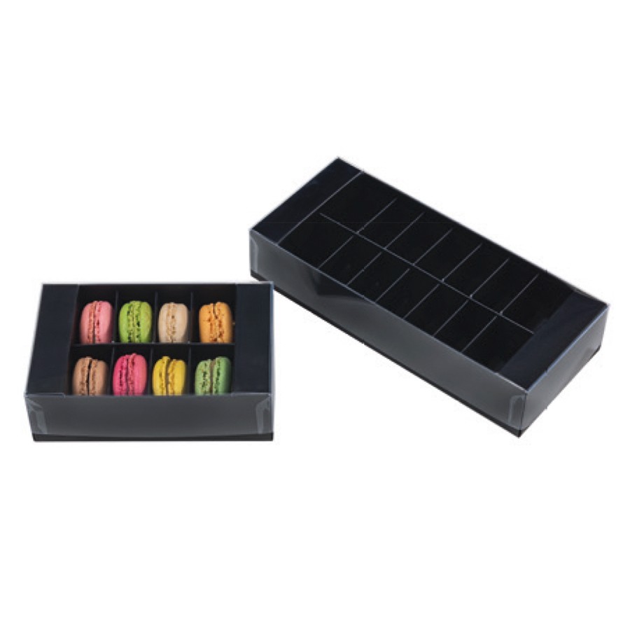 Boite pour macarons noir