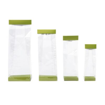 Socles et fermetures pour sachets cristal