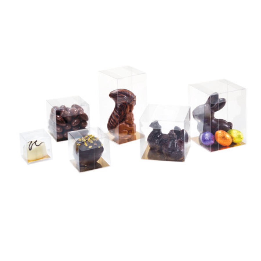 Boîte en Plastique Transparente pour Chocolats et Bonbons