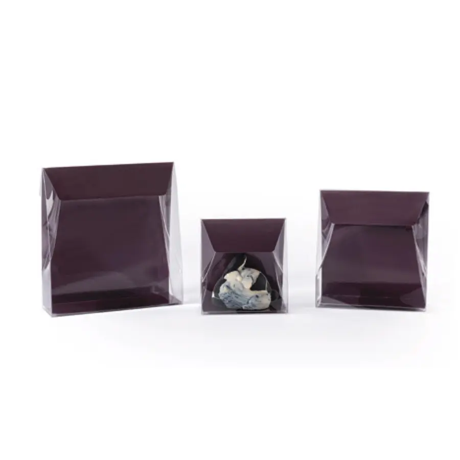 Pochette à fenêtre violette