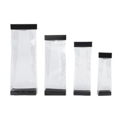 Socles et fermetures pour sachets cristal
