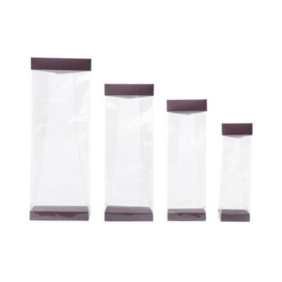 Socles et fermetures pour sachets cristal