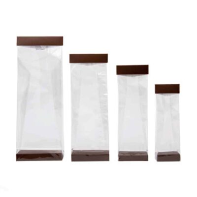 Socles et fermetures pour sachets cristal