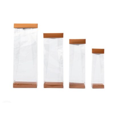 Socles et fermetures pour sachets cristal