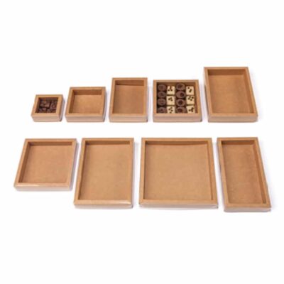 Boites plates en kraft pour chocolat