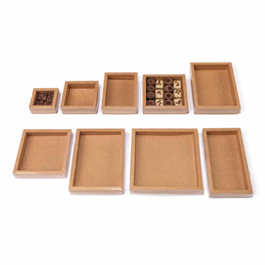 Boites plates en kraft pour chocolat
