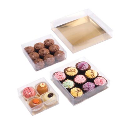 boite transparente carrée pour chocolats