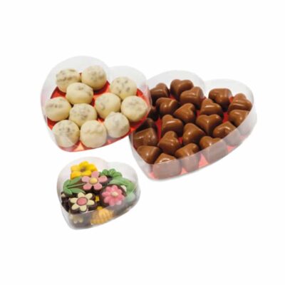 boites pour chocolats en forme de coeur