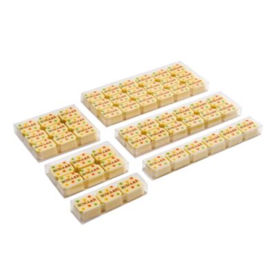 réglettes et boites rectangulaires pour l'emballage transparent du chocolat
