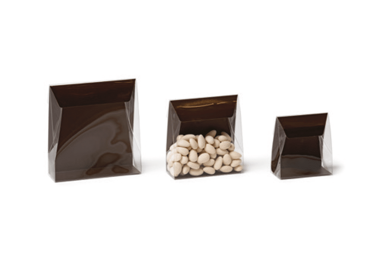 Pochette à fenêtre marron