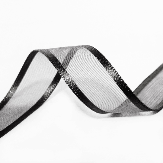Ruban organza noir