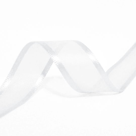 Ruban organza blanc