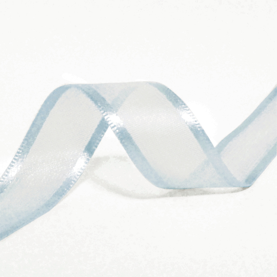 Ruban organza bleu ciel