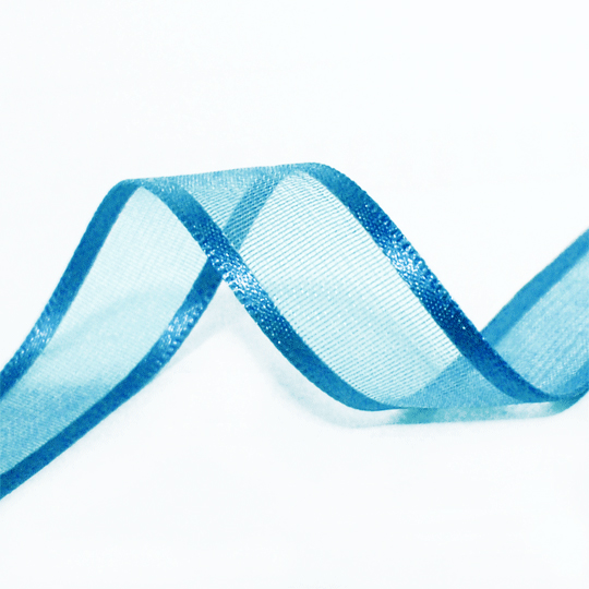 Ruban organza bleu turquoise