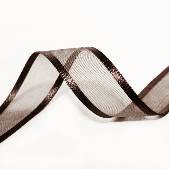 Ruban organza marron