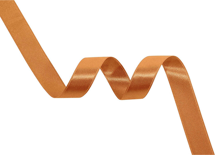 Ruban satin cuivre