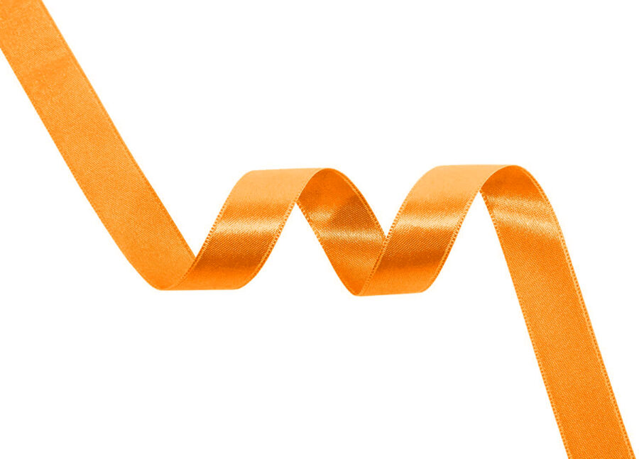 Ruban satin orange