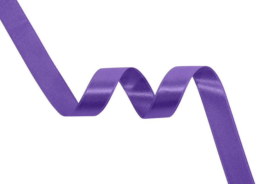 Ruban satin violet