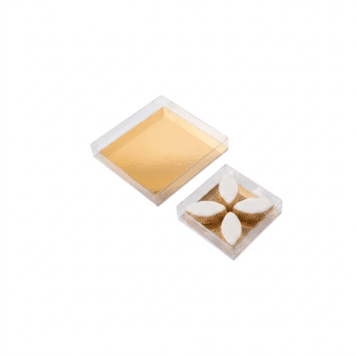 boite pvc carrée pour chocolats
