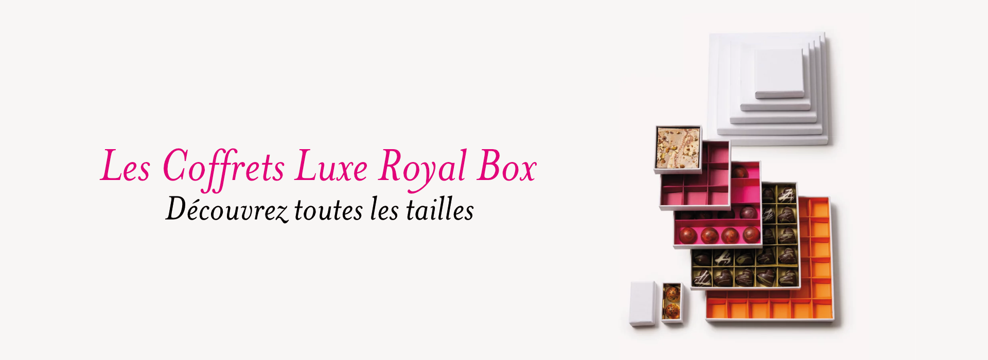 Coffret luxe pour chocolats
