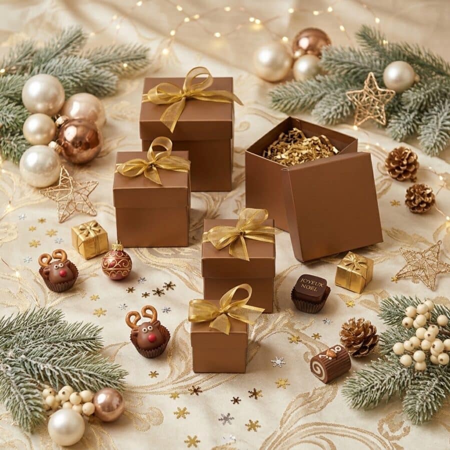 packaging chocolat Noël